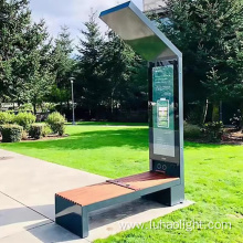 solar powered park bench